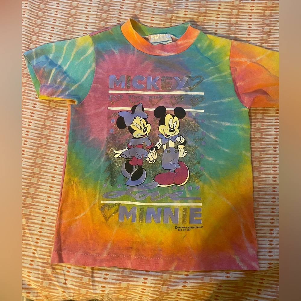 Vintage Minnie Mouse & Mickey Mouse shirt size 5/6